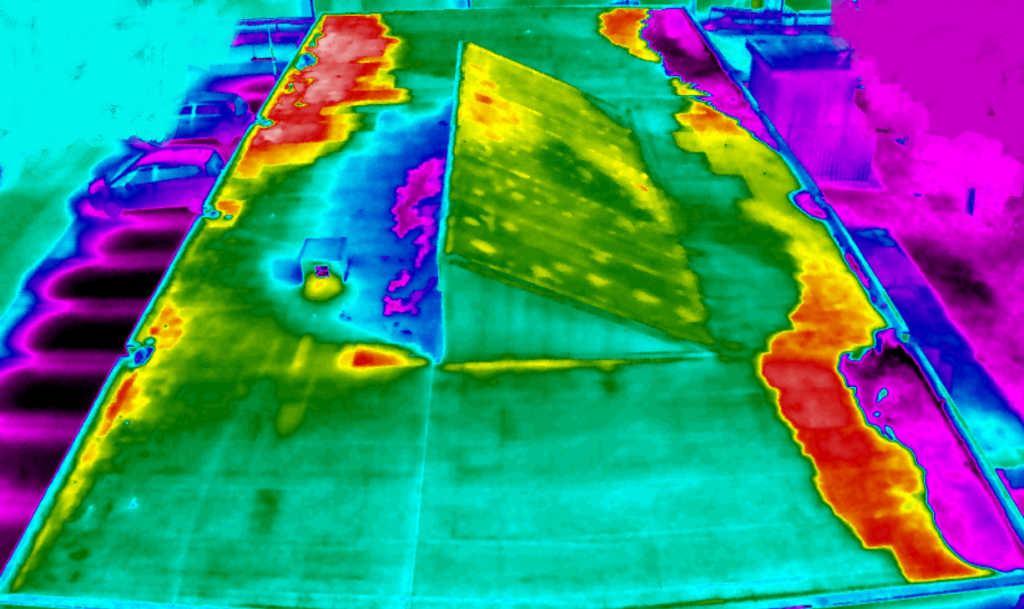 Thermographic roof surveys