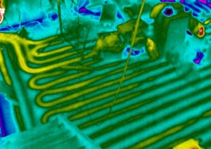 thermal imaging of under floor heating