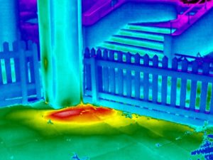 Thermographic survey to locate district heating leaks