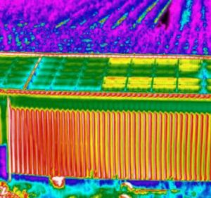 Solar panel thermal survey