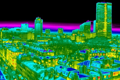 Heat loss survey of London buildings